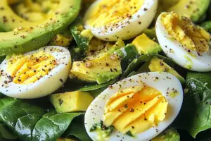 Avocado Spinach Egg Salad