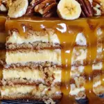Banana Pecan Caramel Layer Cake