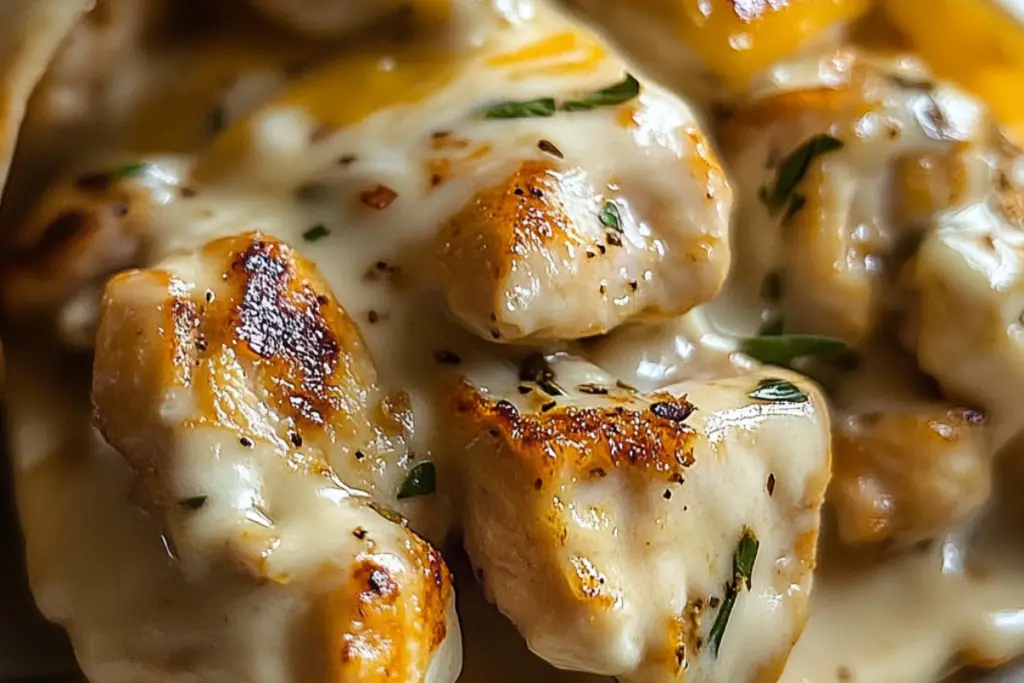 Cheesy Garlic Chicken Wraps