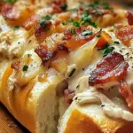Chicken Bacon Ranch Stuffed Bread