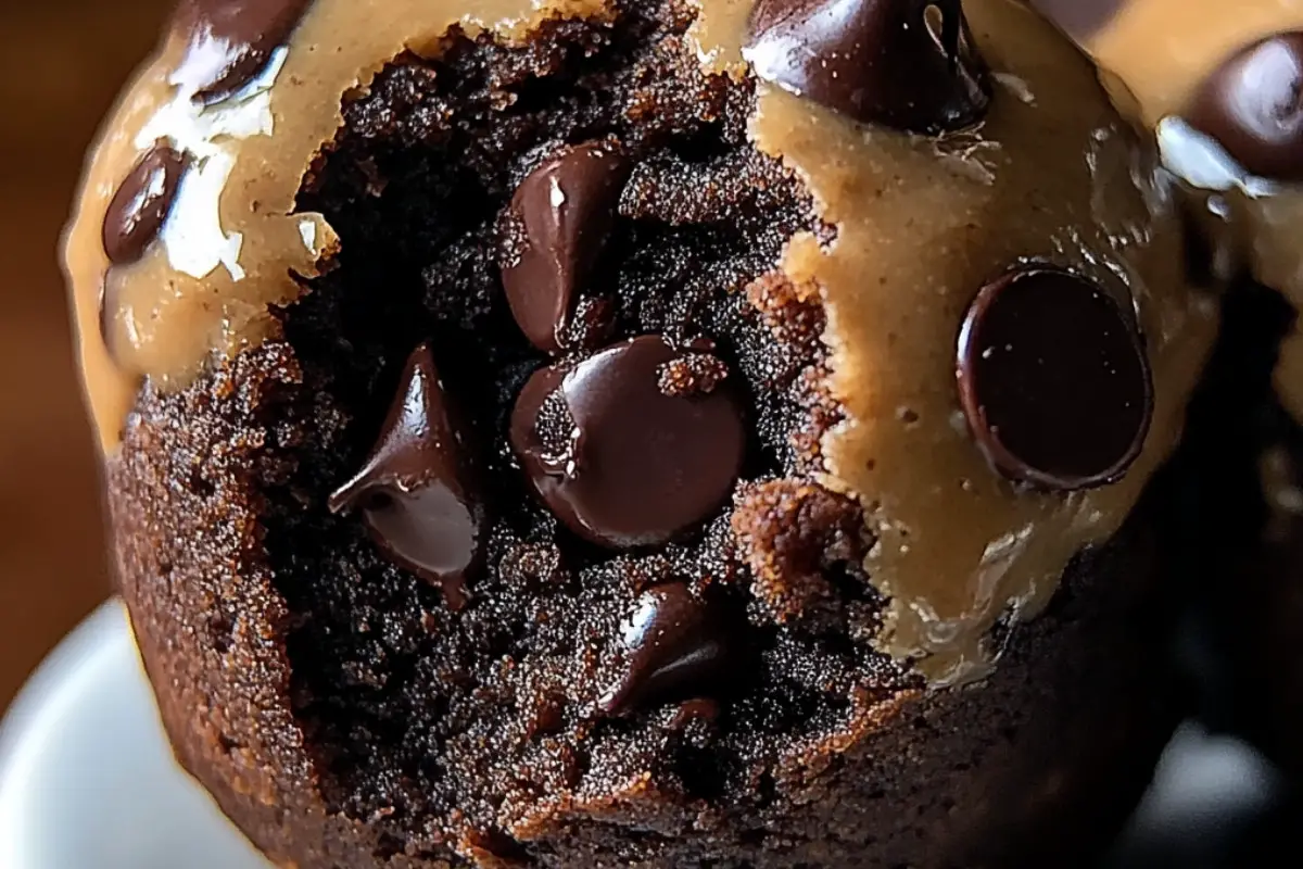 Chocolate Chip Cookie Dough Brownie Bombs