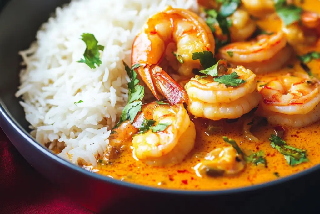 Coconut Shrimp Curry Basmati Rice