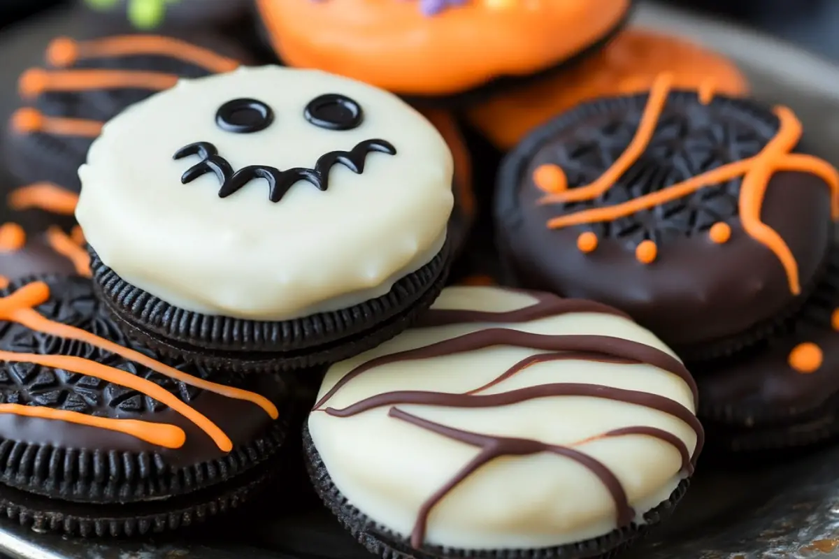 Easy Spooky Chocolate-Covered Halloween Dipped Oreos
