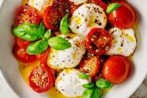 Grandma’s Heavenly Tomato Burrata Salad