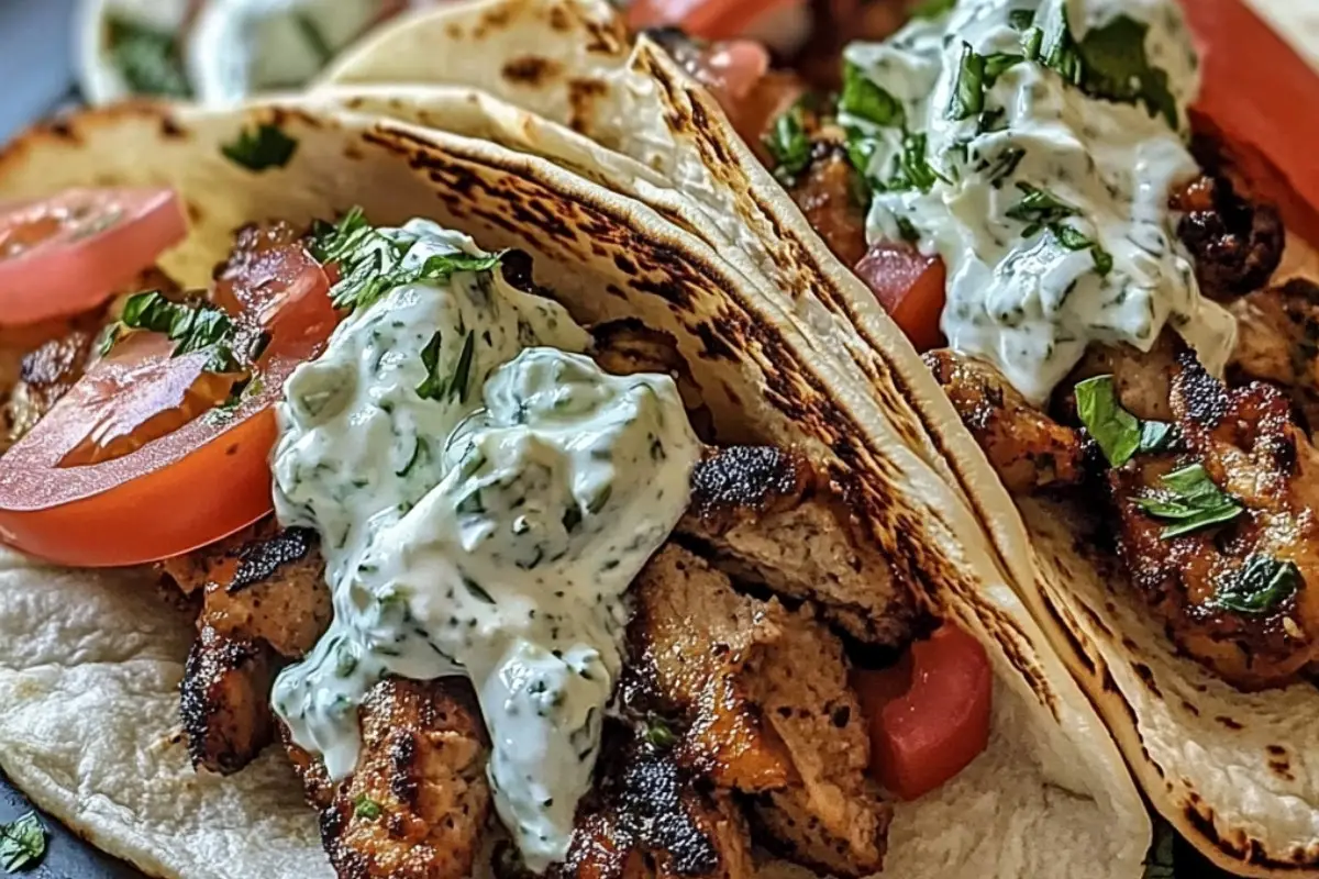 Greek Gyros with Tzatziki Sauce
