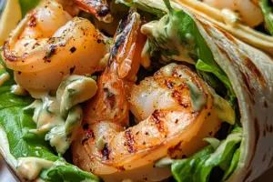 Grilled Shrimp Caesar Wraps