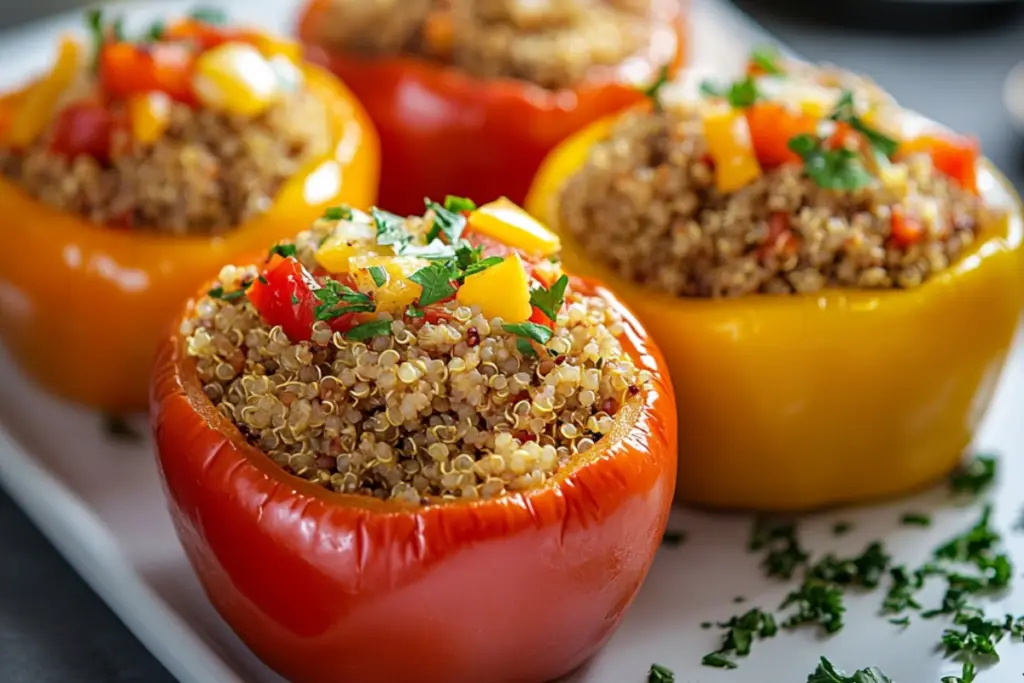 Ground Turkey Stuffed Peppers