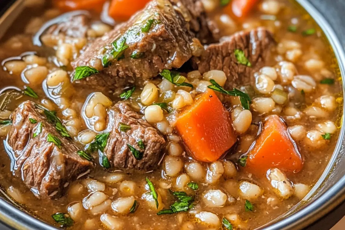 Hearty Beef Barley Soup
