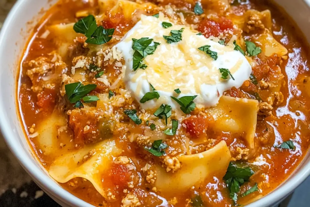 Hearty Lasagna Soup