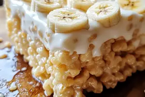 Heavenly Banana Pudding Rice Krispie Treats
