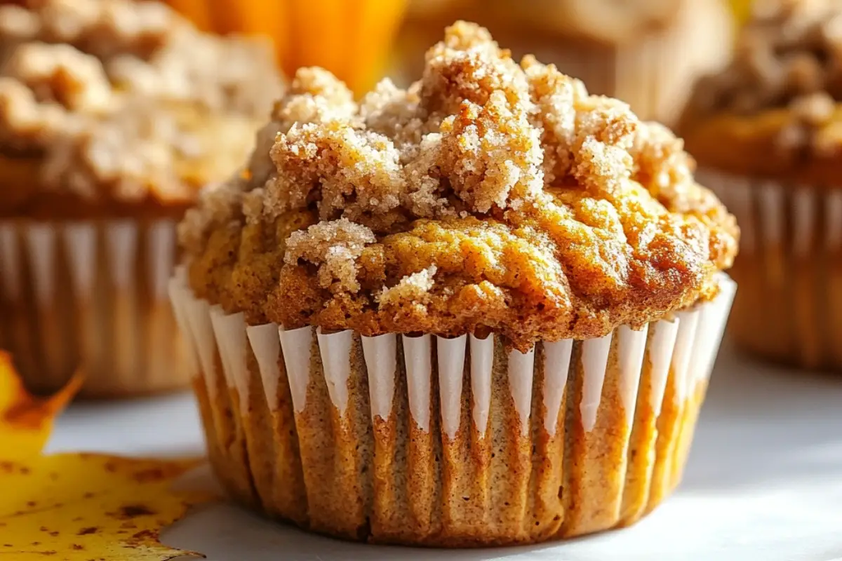Heavenly Pumpkin Streusel Muffins