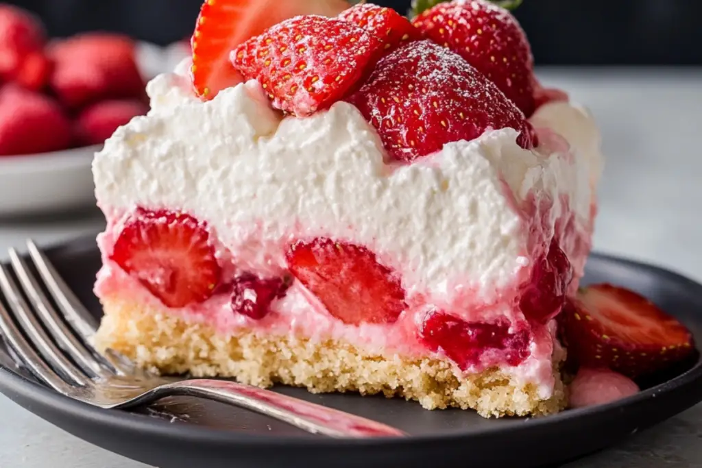 No-Bake Strawberry Split Cake