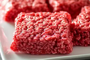 Red Velvet Raw Meat Rice Krispies Treats Red Velvet Raw Meat Rice Krispies Treats