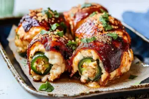 Smoked Jalapeño Popper Chicken Bombs