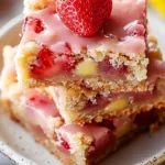 Strawberry Lemon Blondies