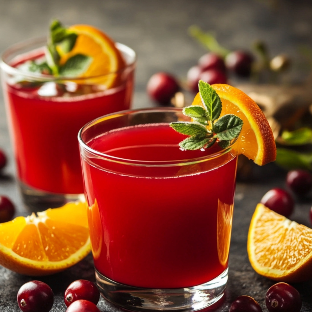 cranberry sauce with orange juice