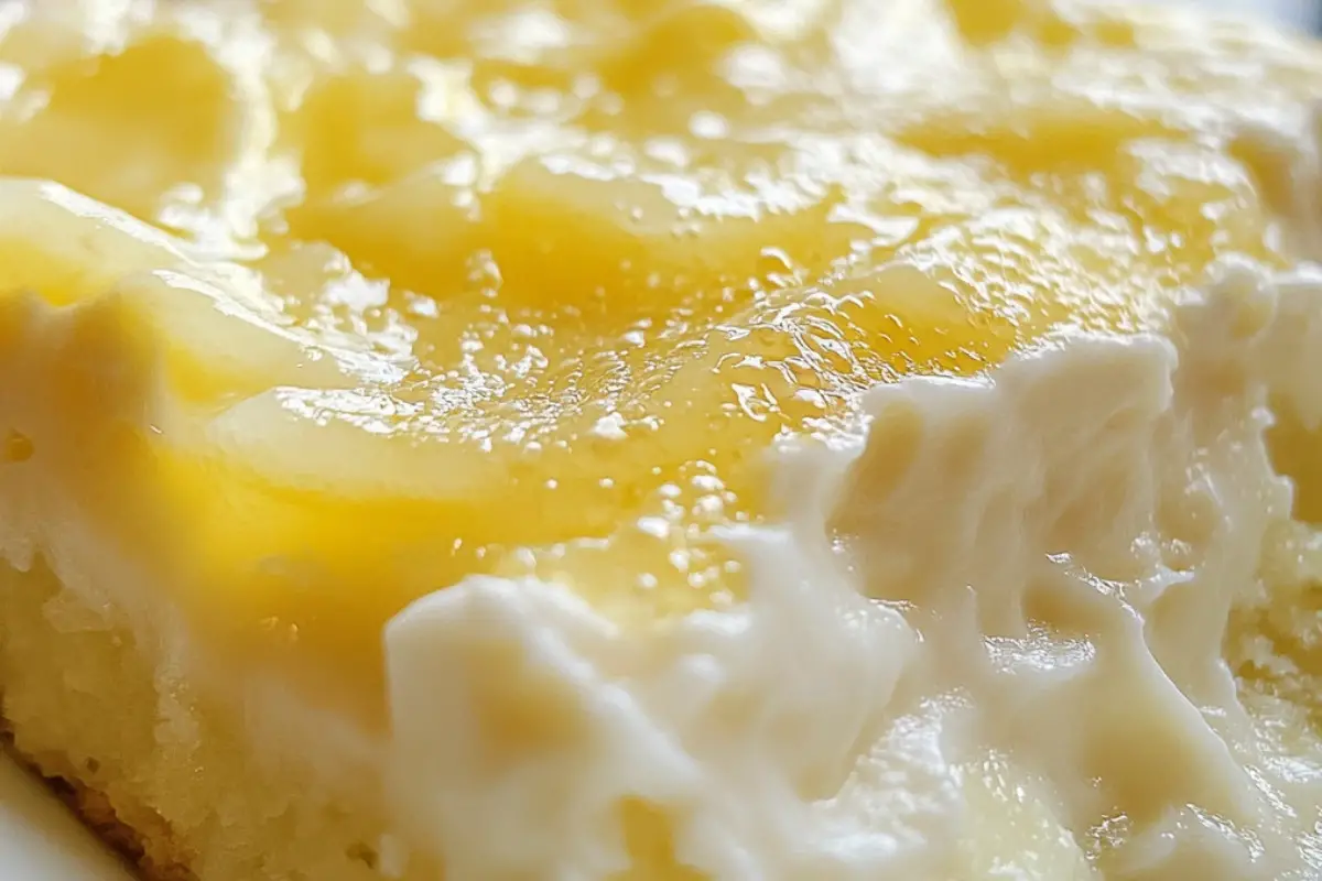 4-Ingredient Lemon Cream Cheese Dump Cake
