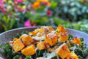 Autumn Caesar Salad with Roasted Squash Croutons Autumn Caesar Salad with Roasted Squash Croutons