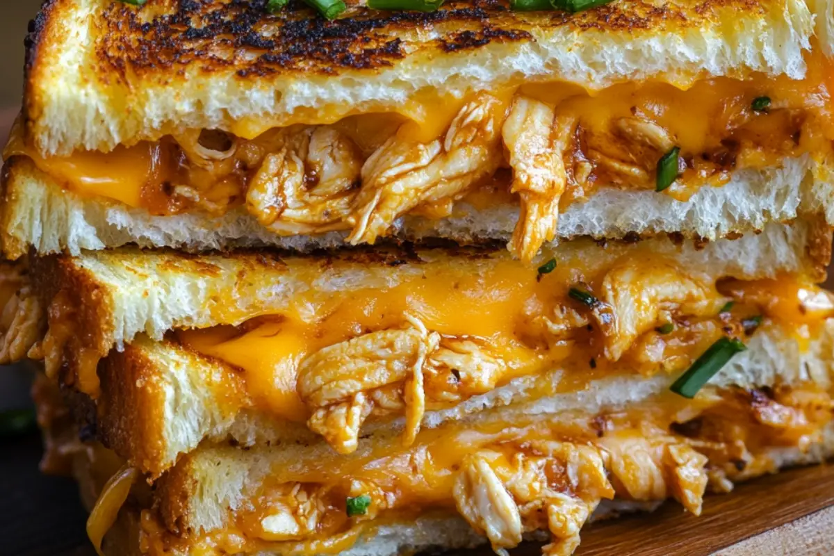 BBQ Chicken Grilled Cheese