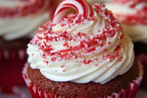 Candy Cane Cupcakes
