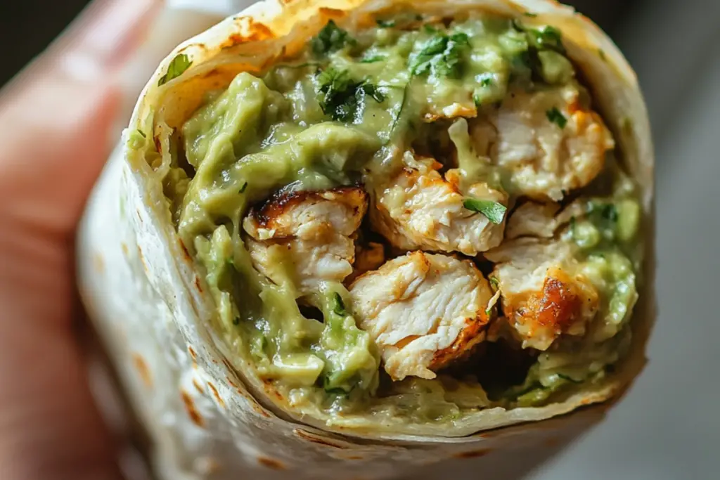 Chicken Avocado Ranch Burritos