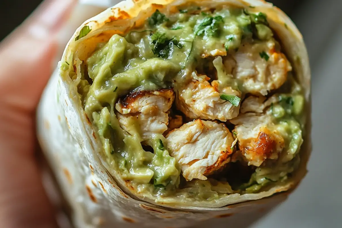 Chicken Avocado Ranch Burritos