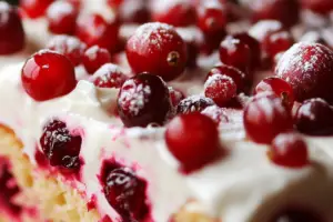 Christmas Cranberry Poke Cake