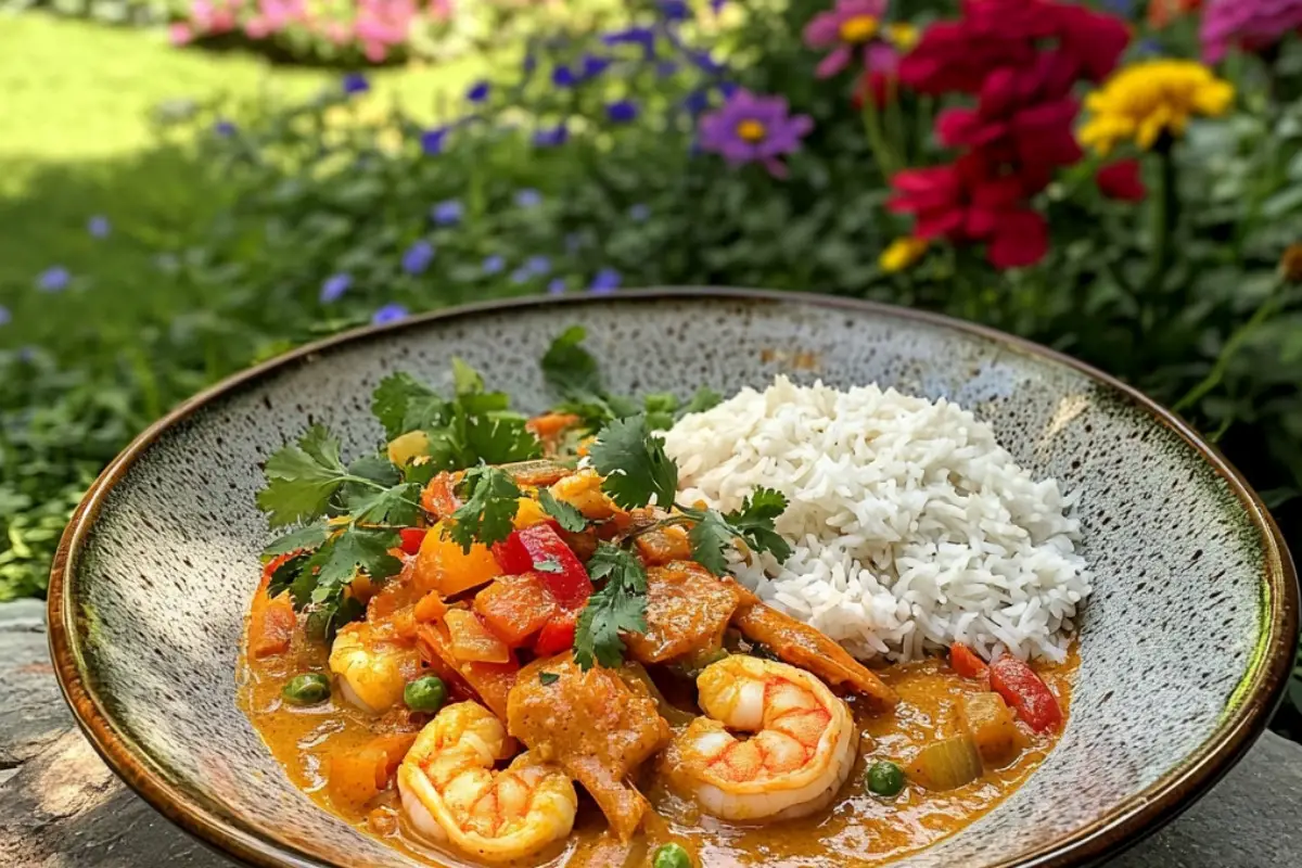 Coconut Shrimp Curry Basmati Rice