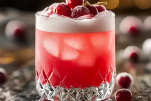Cranberry Bourbon Sour