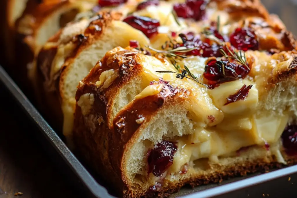 Cranberry Brie Sourdough Pull-Apart Bread