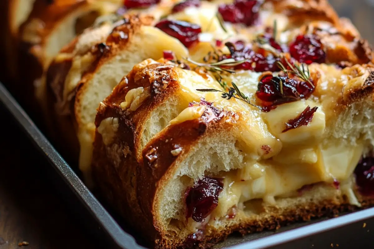 Cranberry Brie Sourdough Pull-Apart Bread