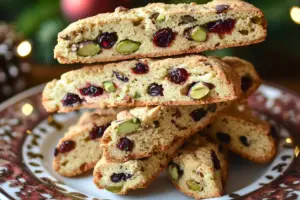 Cranberry Pistachio Biscotti