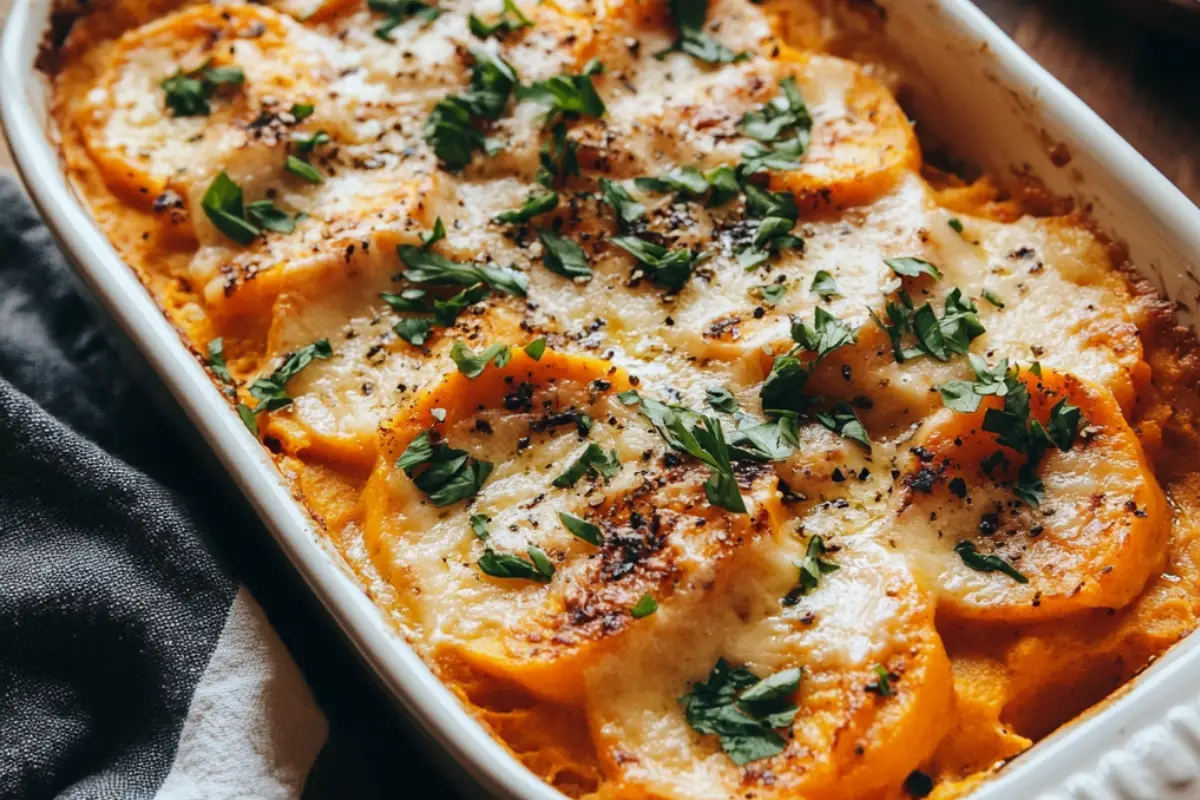 Creamy Scalloped Sweet Potatoes