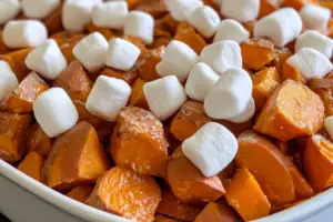 Crockpot Sweet Potatoes with Marshmallows
