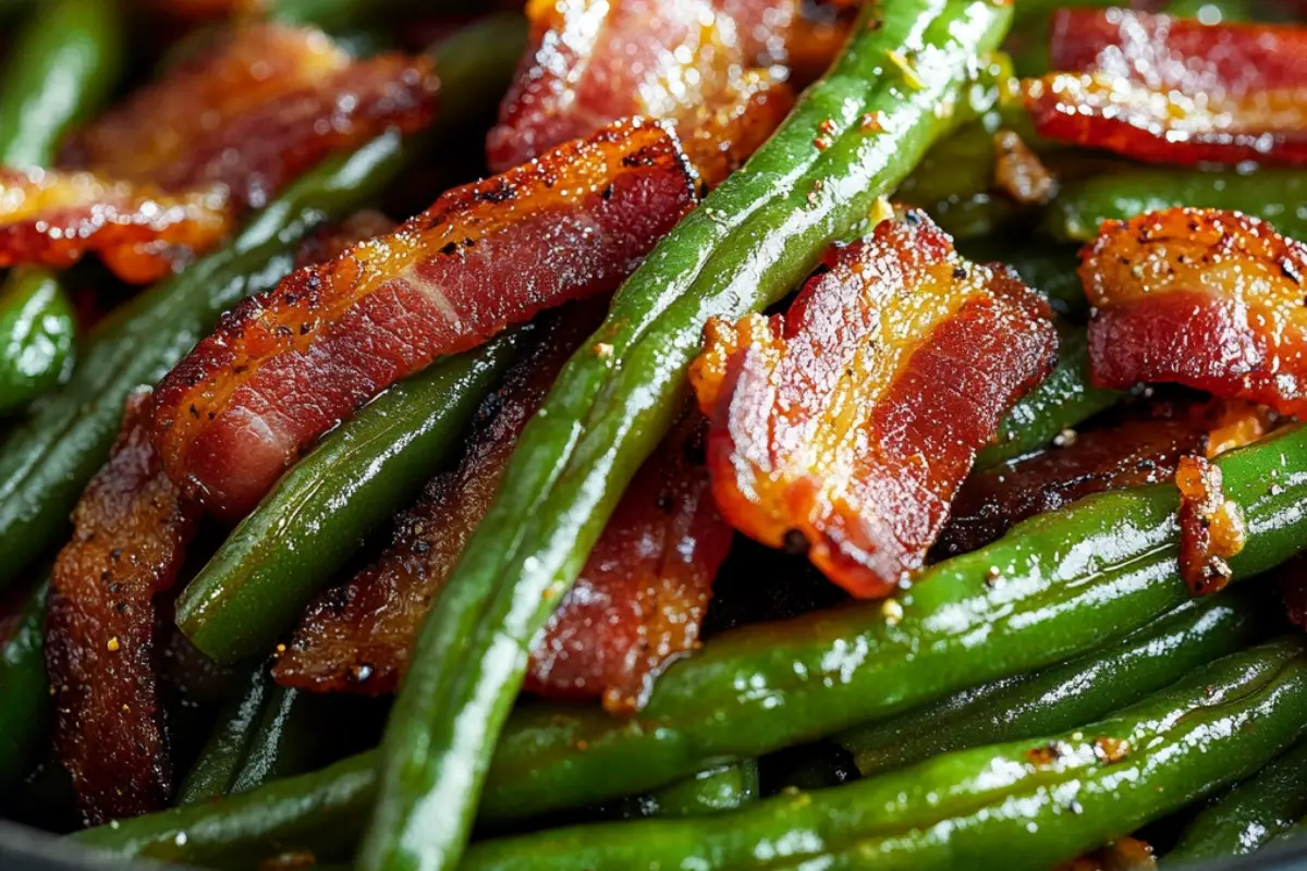 Flavorful Green Beans with Sweet and Smoky Bacon