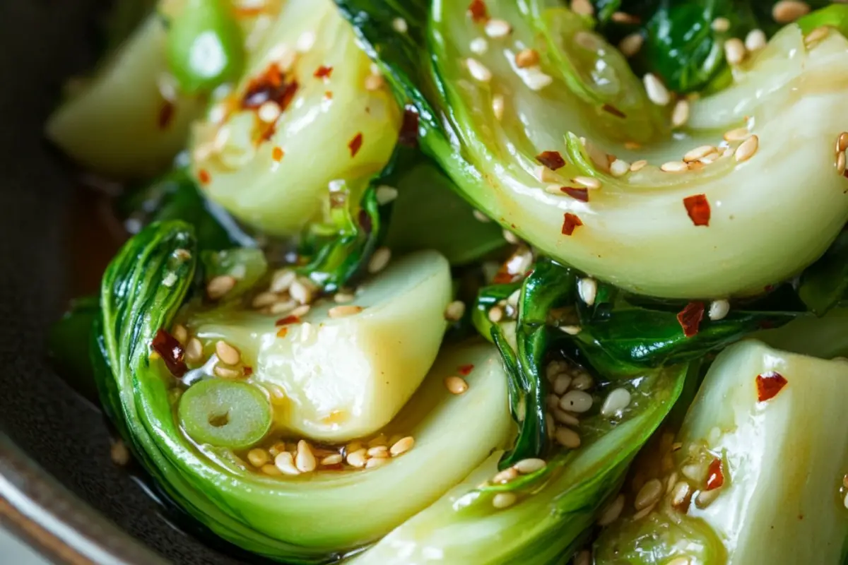 Garlic and amp Ginger Bok Choy