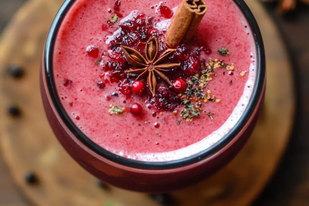 Ginger Cranberry Punch Mocktail