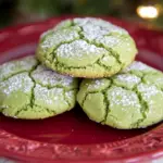 Grinch-inspired Crinkle Cookies