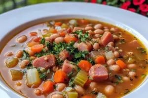 Hearty Ham and Bean Soup Hearty Ham and Bean Soup