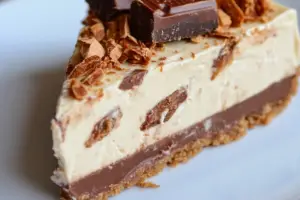 Homemade No-Bake Twix Cheesecake