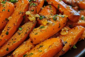 Honey Garlic Butter Roasted Carrots Honey Garlic Butter Roasted Carrots