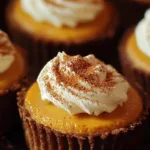 Mini Pumpkin Pie Cheesecakes