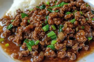 Mongolian Ground Beef Mongolian Ground Beef