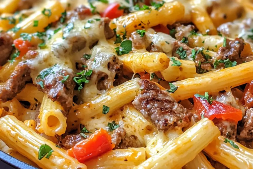 Philly Cheesesteak Pasta