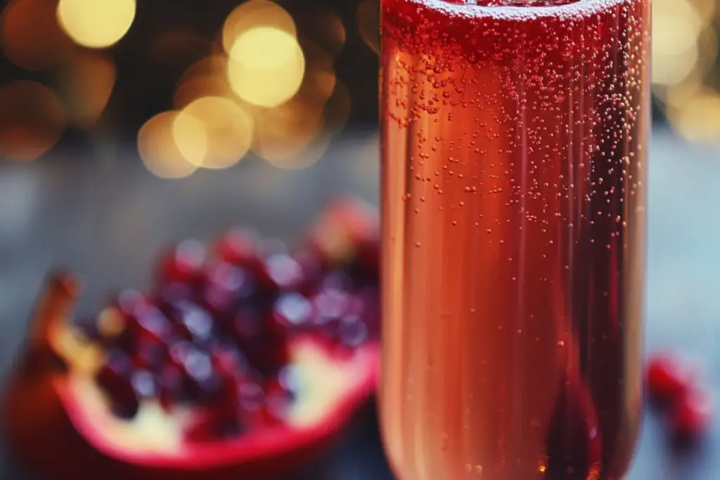 Pomegranate Sparkler Mocktail