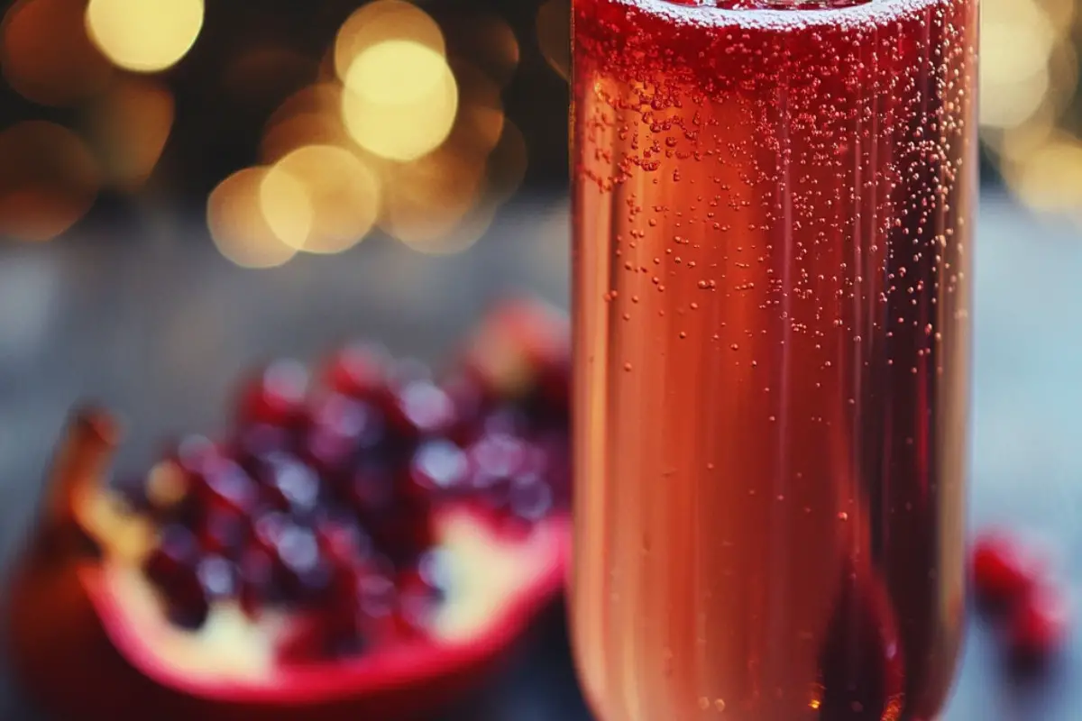 Pomegranate Sparkler Mocktail