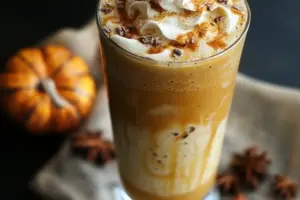 Pumpkin Spice Frappe Mocktail