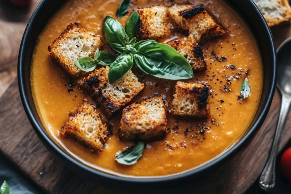 Roasted Tomato Basil Soup