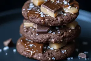 Salted Caramel Chocolate Cookies