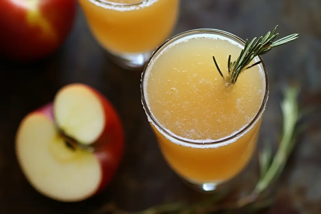 Sparkling Apple Cider Mocktail